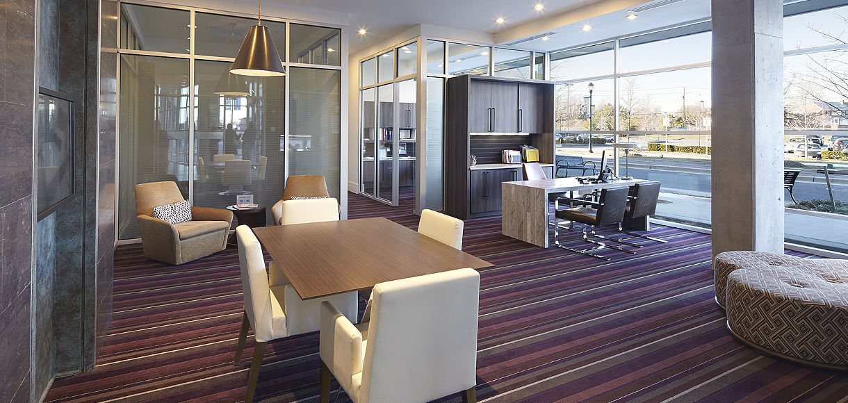 Welcoming leasing office