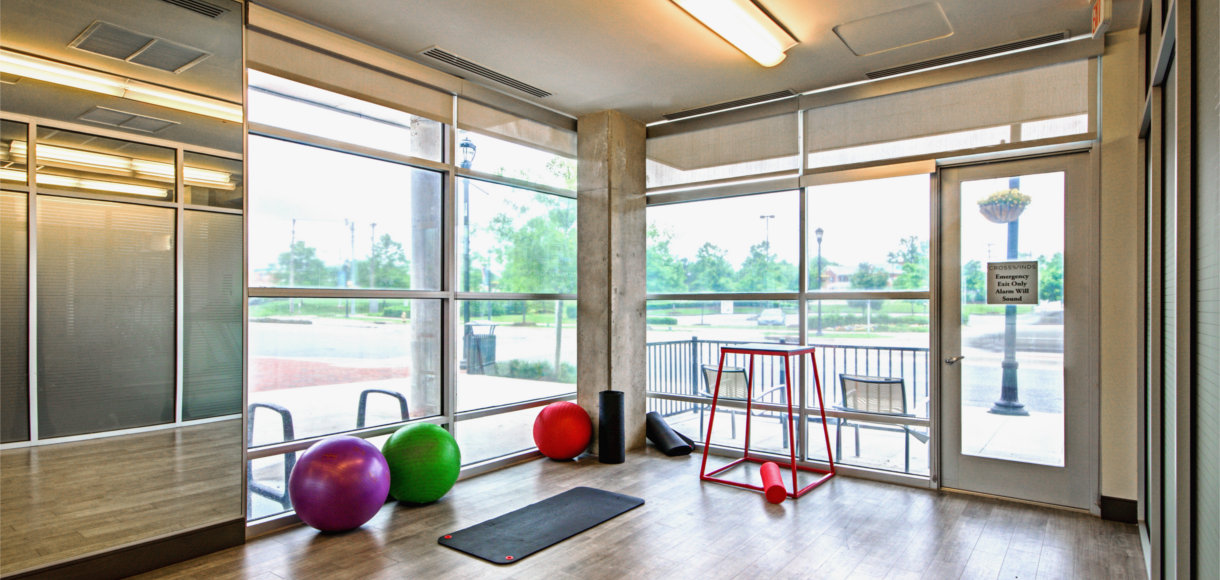 Stretch out in our yoga space