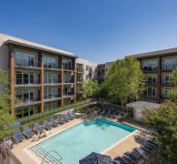 Birds eye view of our pool
