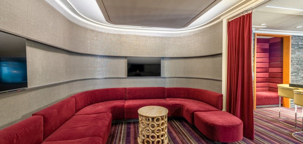 Private film screening room