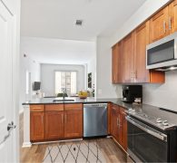 Renovated kitchen exuding elegance